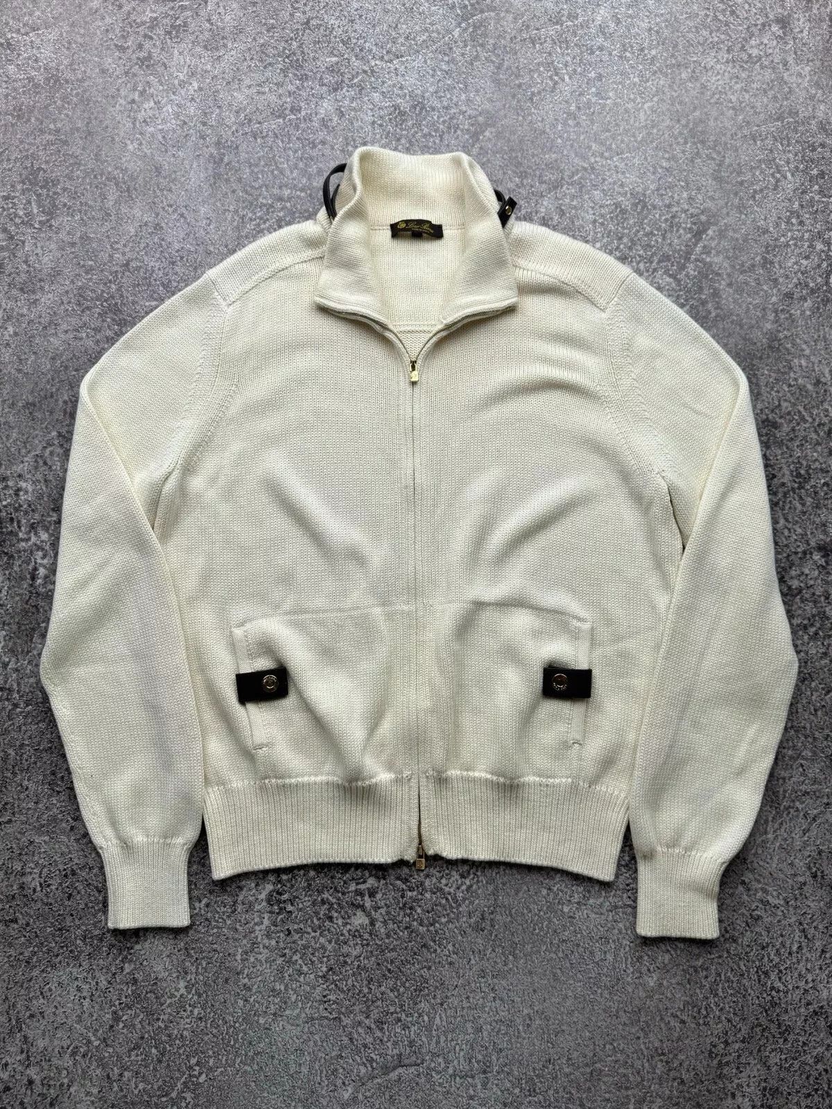 Loro Piana Loro Piana Knit Silk Sweater With Leather Inserts Size US M / EU 48-50 / 2 - 1 Thumbnail