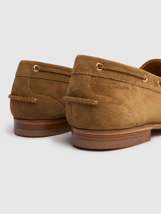 Bally o1lsvrm0425 Plume Suede Loafers in Beige Size US 10 / EU 43 - 4 Thumbnail
