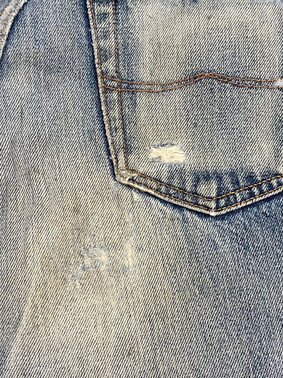 Vintage Vintage Bobson Japan Blue Wash Distressed Loose Jeans Size US 29 - 16 Thumbnail