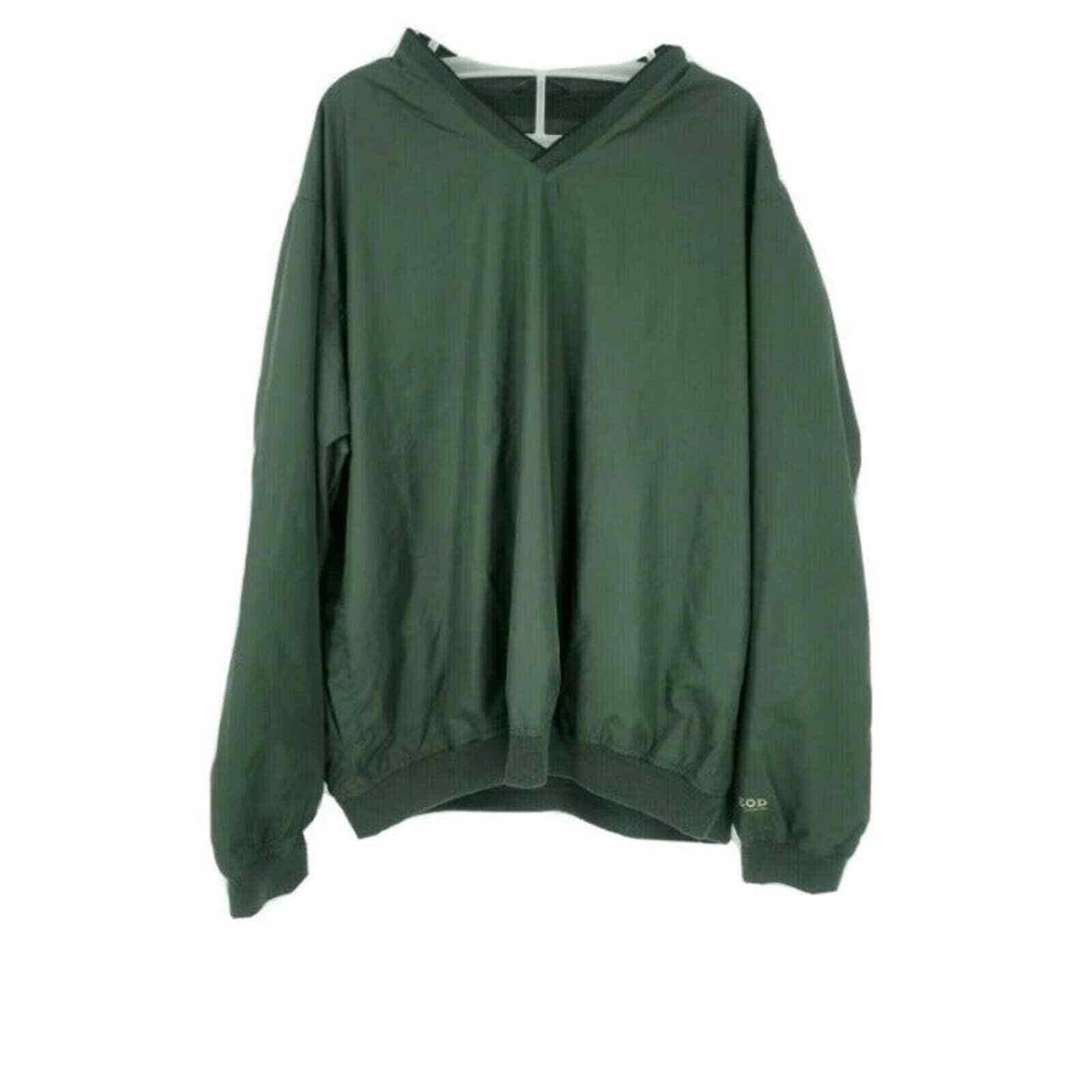 Izod IZOD X-Treme Function Golf Green Pullover Windbreaker V Nec Size US M / EU 48-50 / 2 - 1 Thumbnail
