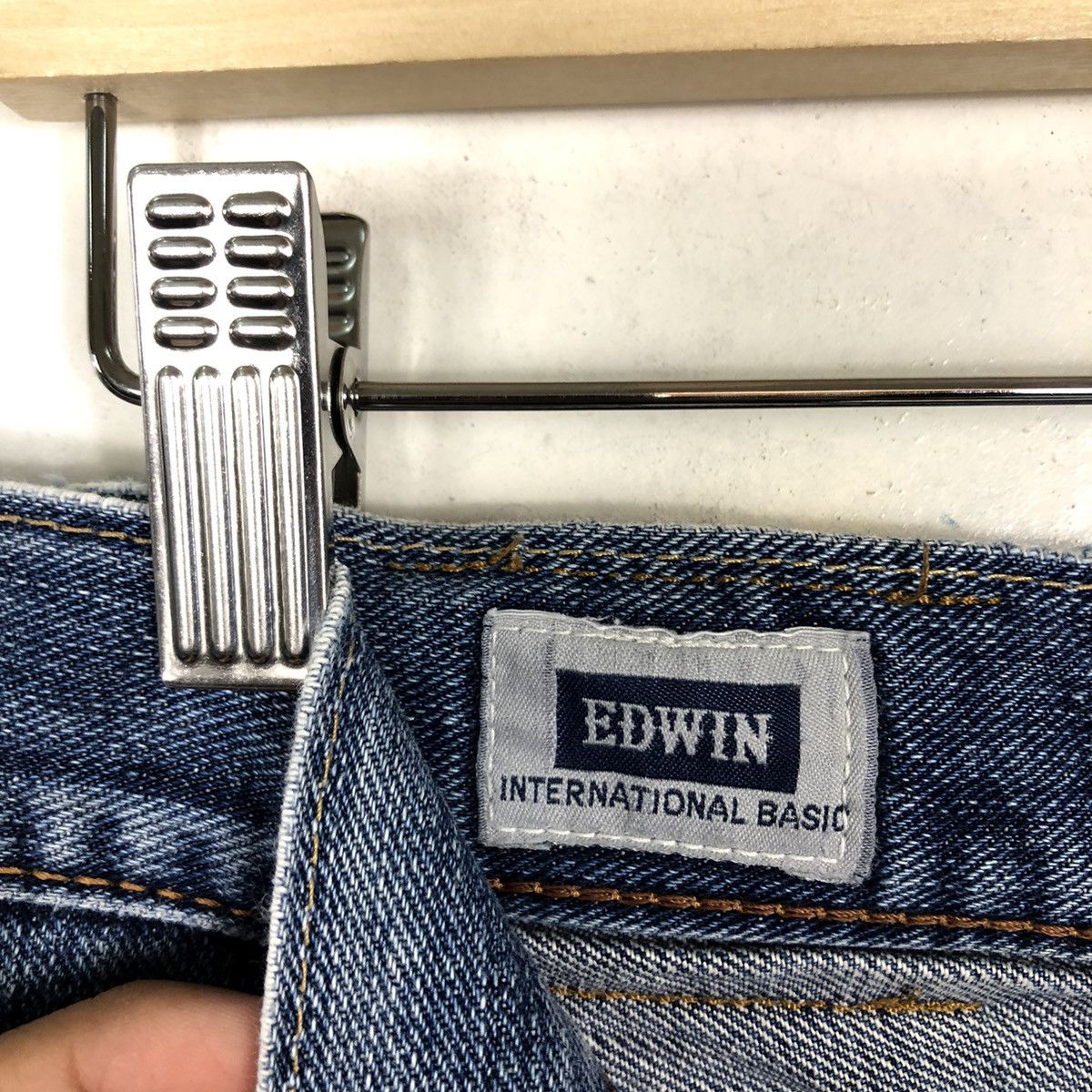 Japanese Brand 🔥90’s VINTAGE DENIM JEANS DISTRESSED DESIGN EDWIN JAPAN Size US 30 / EU 46 - 14 Thumbnail