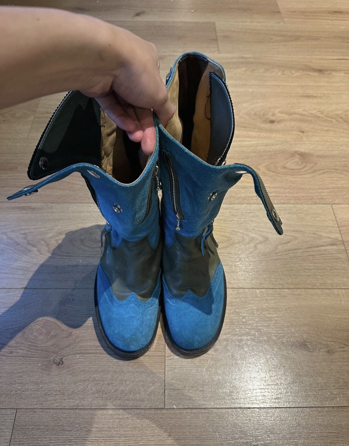 Number (N)ine Number (N)ine x Foot the Coacher 09AW Archive Suede Boots Size US 8 / EU 41 - 4 Thumbnail