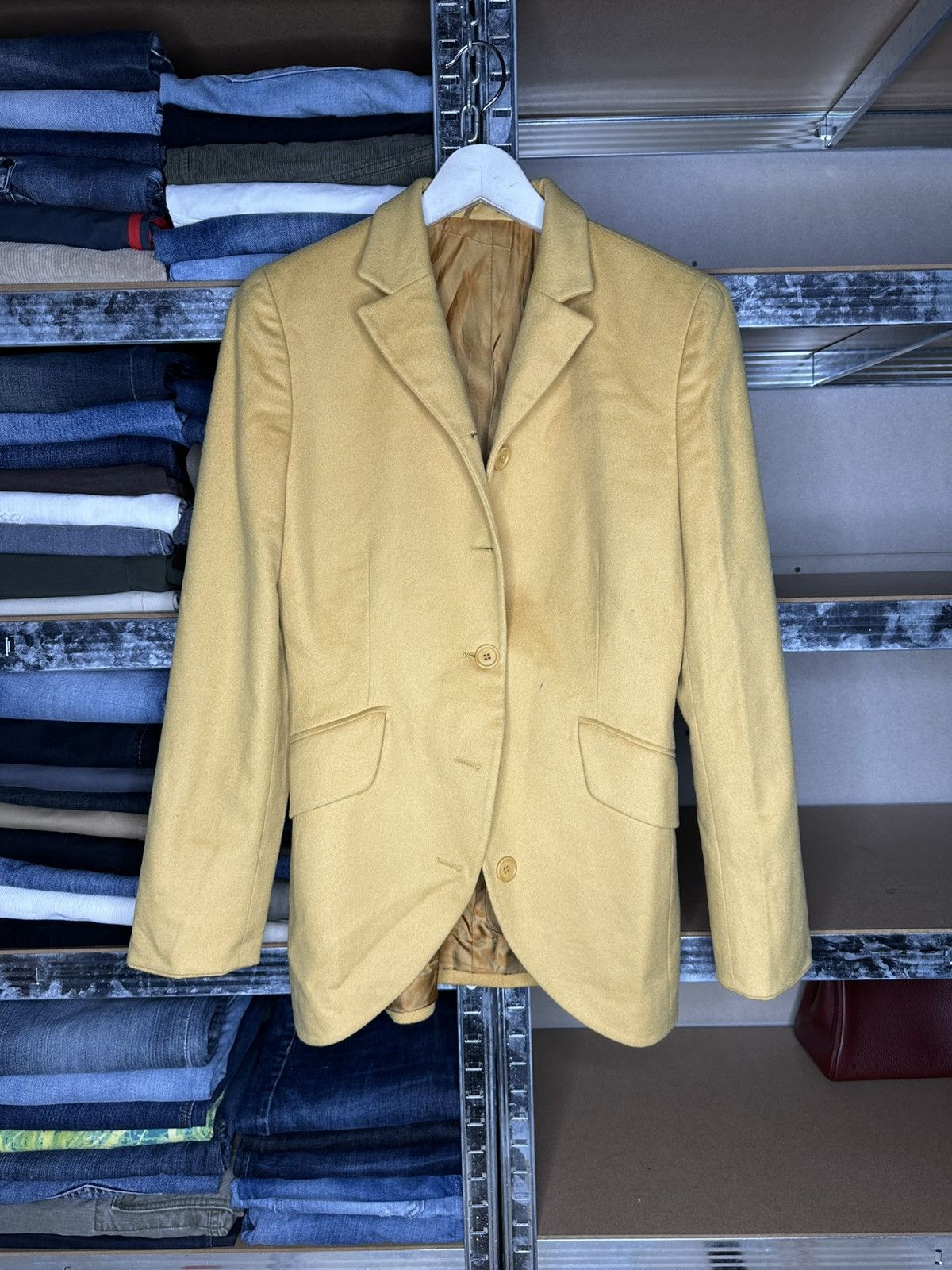 Etro ETRO Milano Women's Yellow Wool Blazer Jacket Size IT 42 Size M / US 6-8 / IT 42-44 - 1 Thumbnail