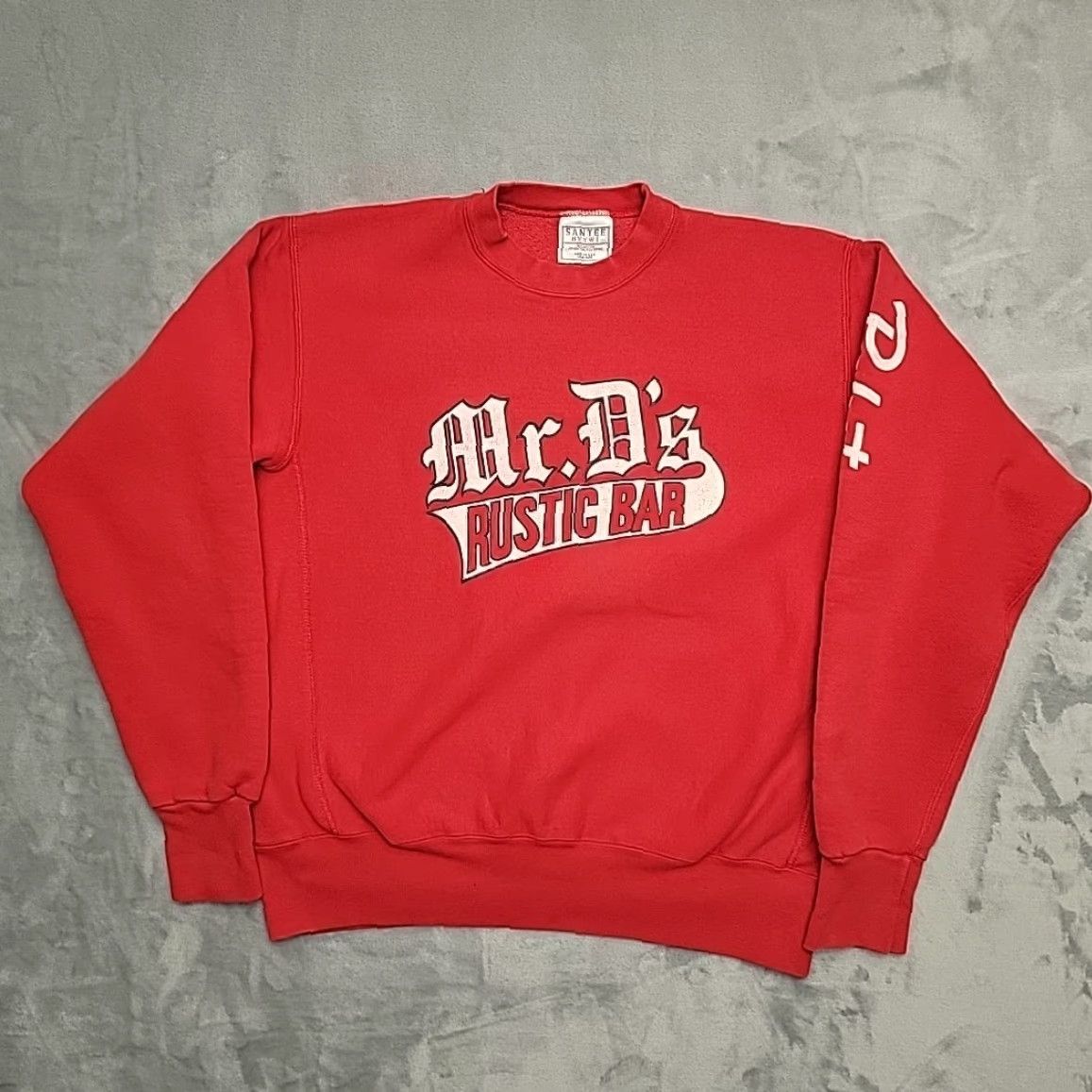 Vintage VTG Pabst Beer Sweatshirt SANTEE HVWT Pullover Crewneck Made in USA Mens XL Red Graphic Print 90s Decade Size US XL / EU 56 / 4 - 6 Thumbnail