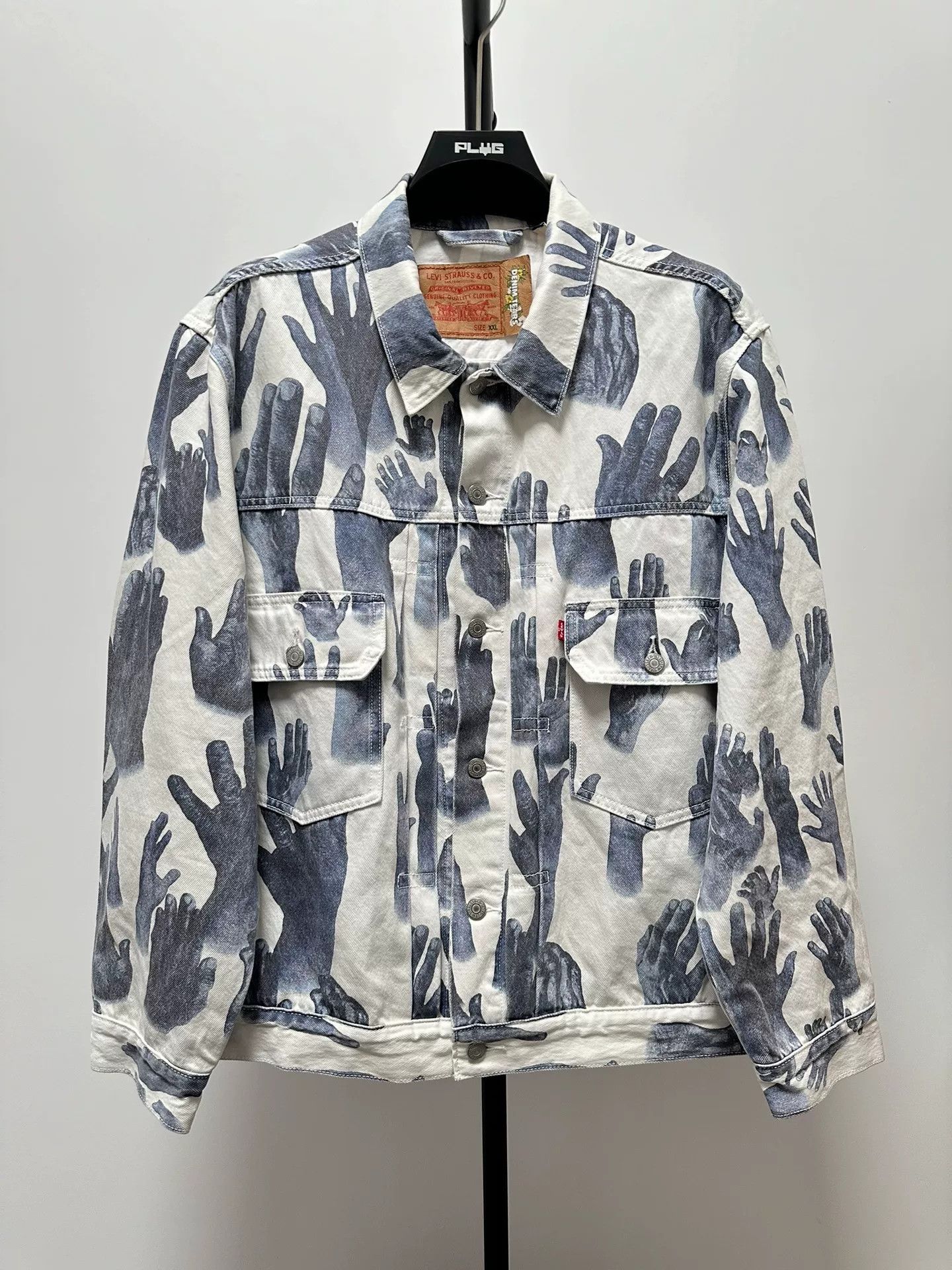 Levi's Levi's Graffiti Palm Denim Jacket Size US XXL / EU 58 / 5 - 1 Thumbnail