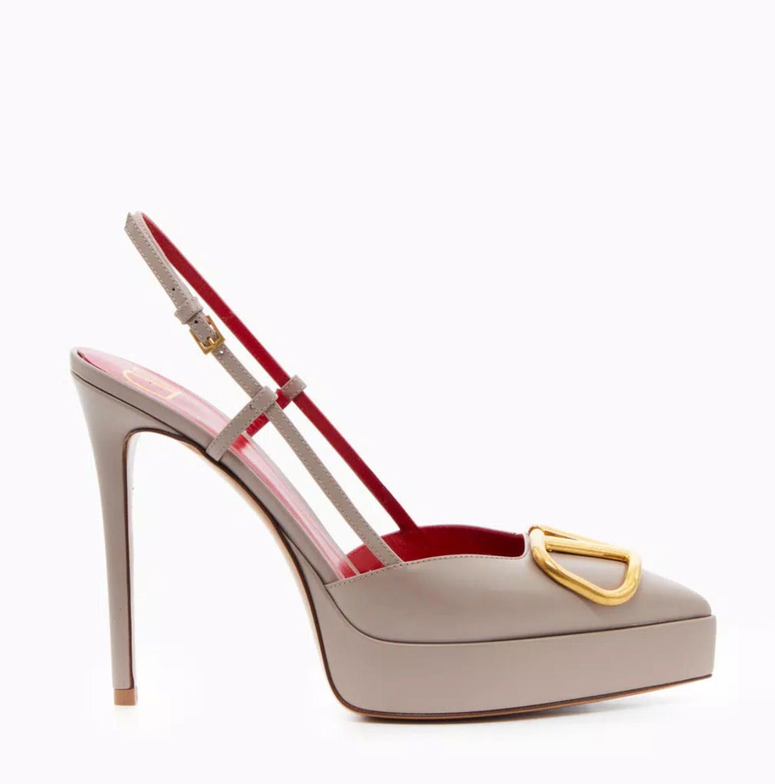 Other Valentino V-Logo Signature Slingback Platform Size US 7.5 / IT 37.5 - 1 Thumbnail