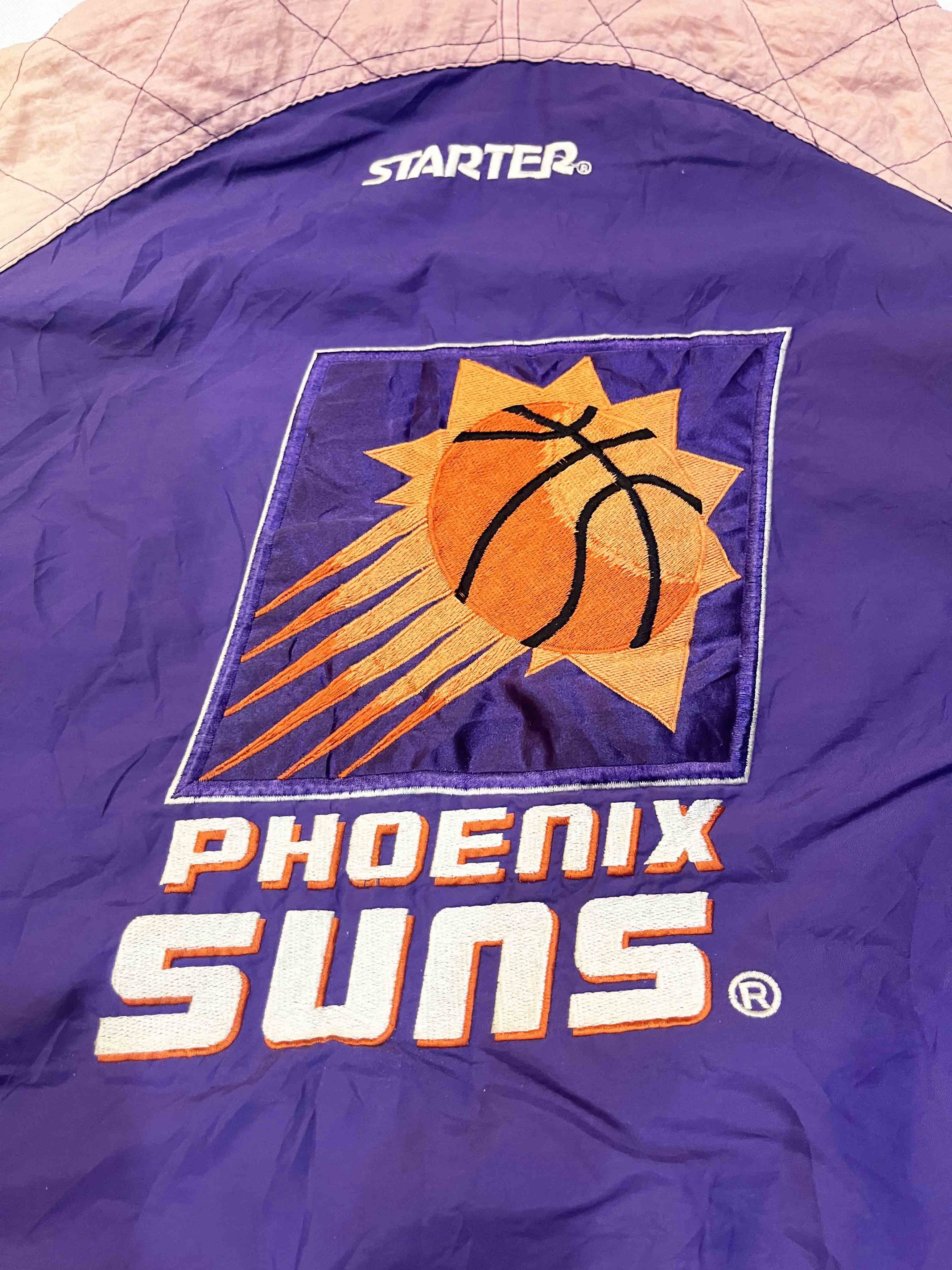 NBA × Starter × Vintage Vintage Starter NBA Phoenix Suns Puffer Full Zip Jacket Size US L / EU 52-54 / 3 - 7 Thumbnail