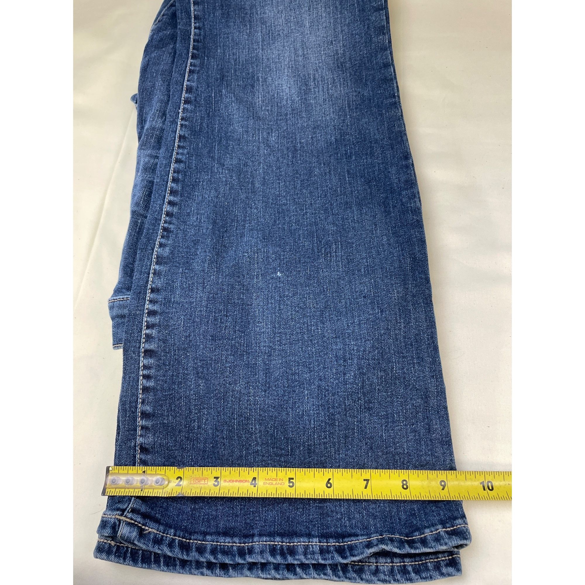 Lucky Brand Lucky Brand Women's Blue Mid Rise Boot Cut Jeans Size 10 x 3 Size 32" / US 10 / IT 46 - 8 Thumbnail