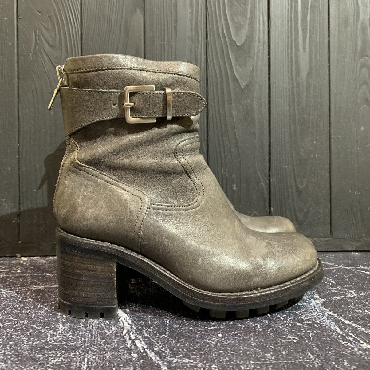 Japanese Brand FREE LANCE Leather Biker Wmns Boots Size 36 Rick Owens Style Size US 6 / IT 36 - 1 Thumbnail