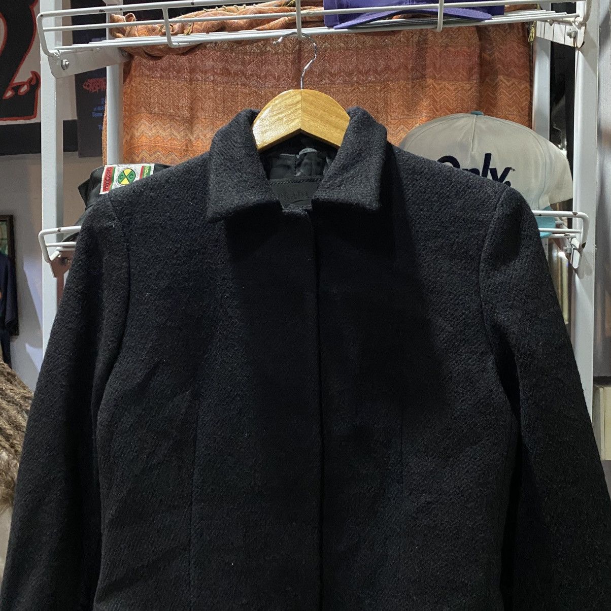 Prada PRADA MILANO Black Wool Overcoat Stand Collar Made in Italy Size M / US 6-8 / IT 42-44 - 4 Thumbnail