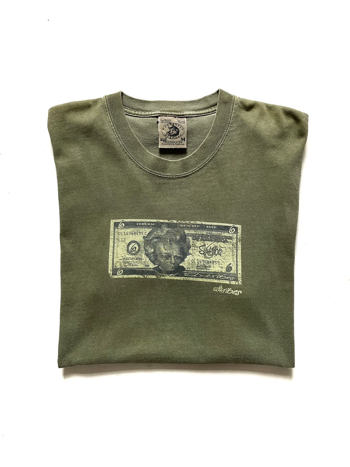 Vintage 90s Vintage Money OG Green Skateboard T-Shirt Size US M / EU 48-50 / 2 - 13 Thumbnail