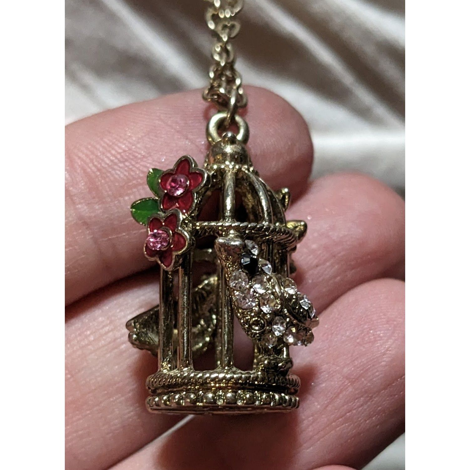 Other Cottagecore Gold Floral Birdcage Necklace Size ONE SIZE - 8 Thumbnail