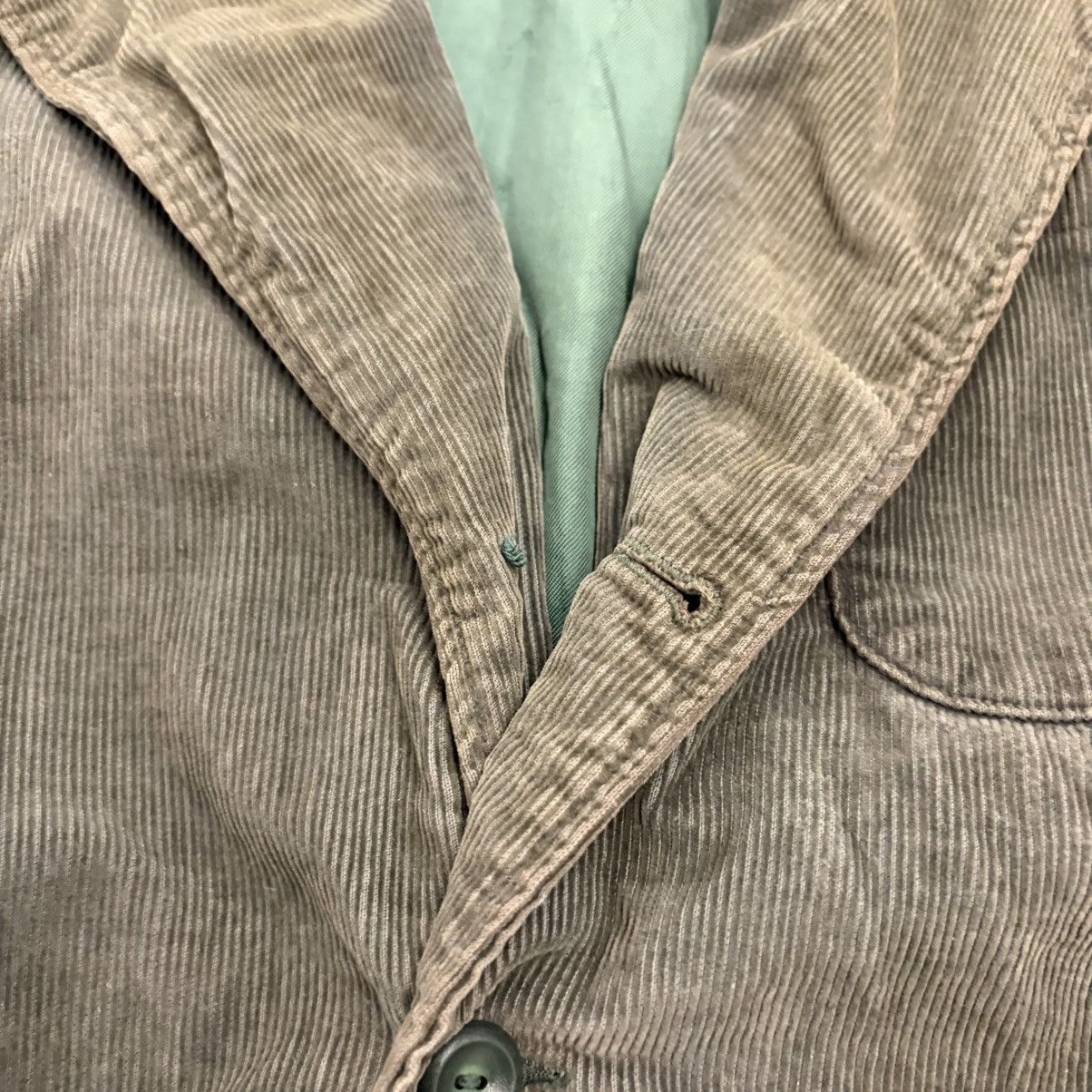 Other Vintage 60s Brown Distressed Cotton Corduroy Jacket Size 38S - 3 Thumbnail