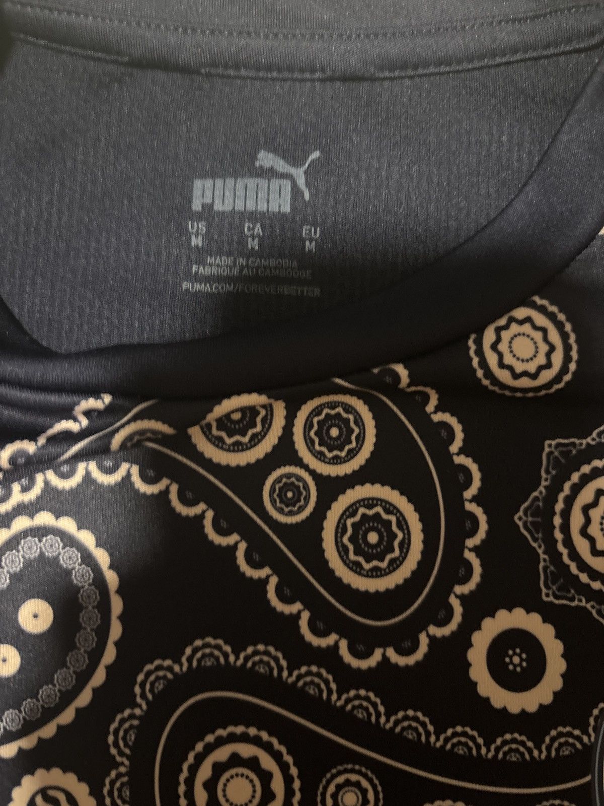 Puma × Vintage Manchester city 20/21 pregame jersey, Navy/Pink bandana Size US M / EU 48-50 / 2 - 3 Thumbnail