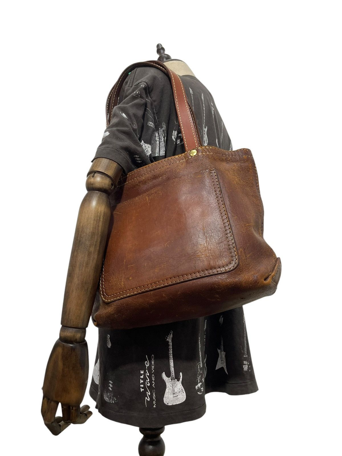Genuine Leather Full Leather Patina Unknown Tote Shoulder Bag 1🟩0 Size ONE SIZE - 1 Thumbnail