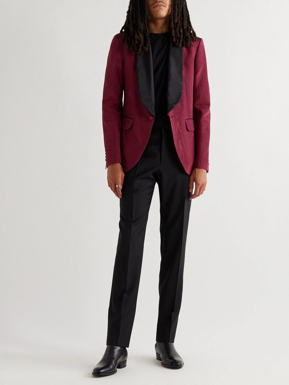 Amiri o1y0525 Blazer in Burgundy Size US XL / EU 56 / 4 - 3 Thumbnail