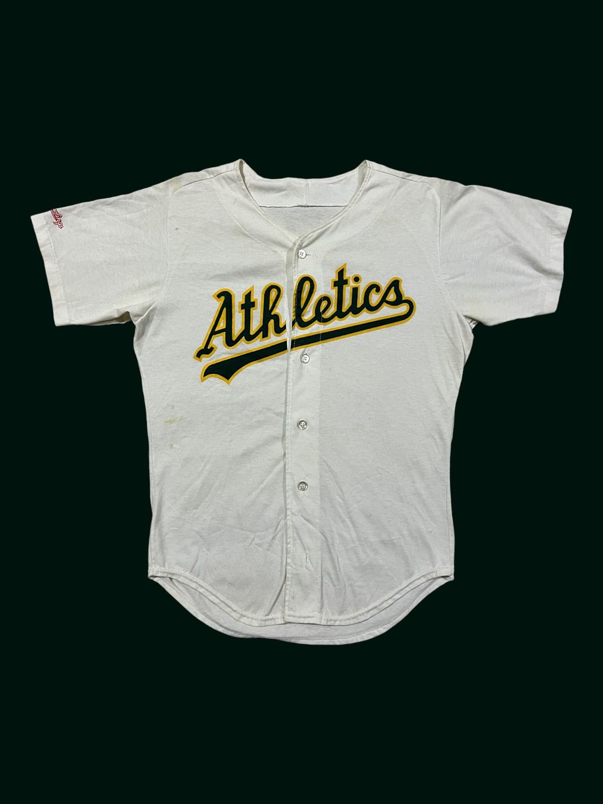 MLB × NFL × Vintage 1990s Oakland A's Athletic Rawling MLB Baseball Jersey Size US M / EU 48-50 / 2 - 1 Thumbnail