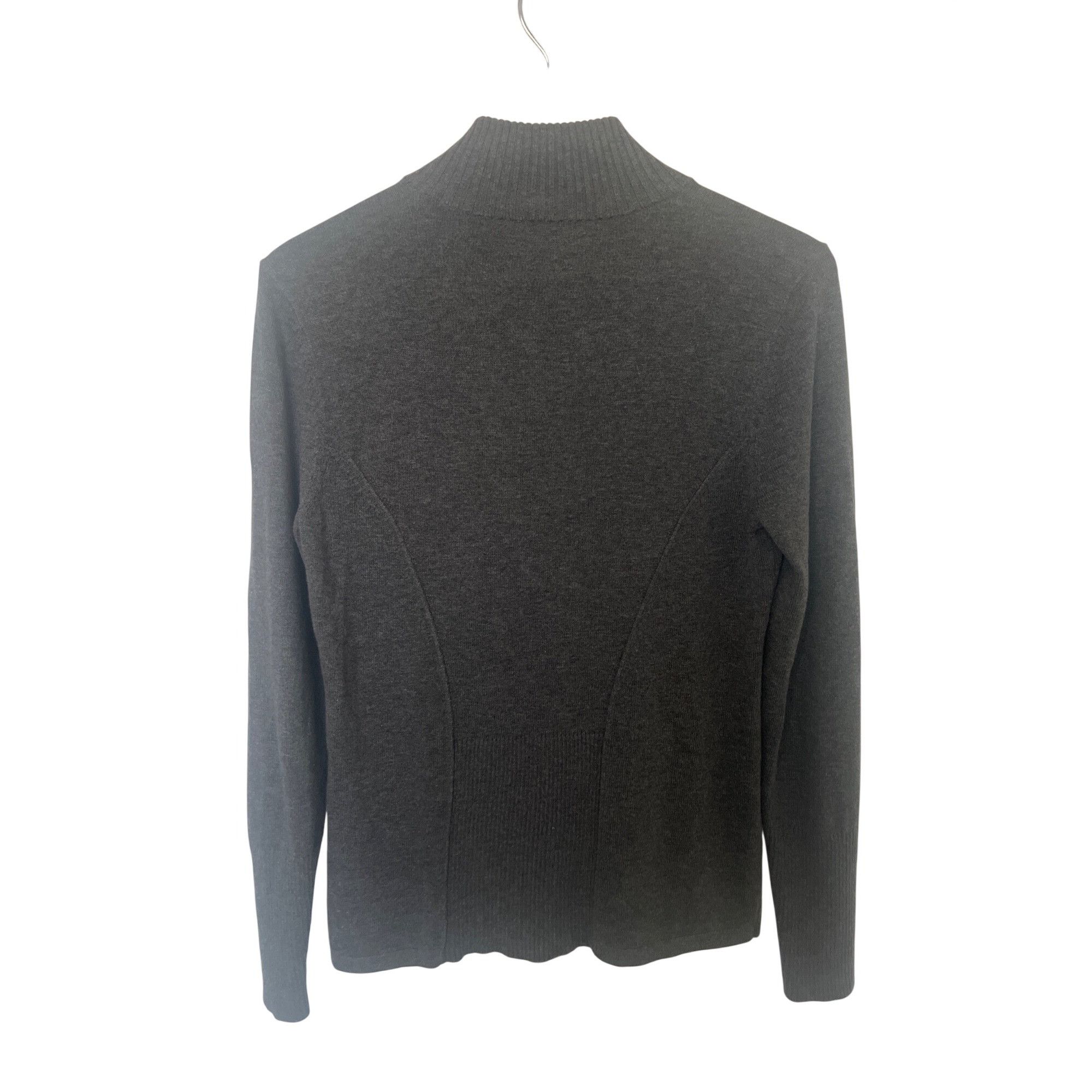Eileen Fisher Eileen Fisher Organic Cotton Cashmere Blend Button-Front Car Size XS / US 0-2 / IT 36-38 - 3 Thumbnail