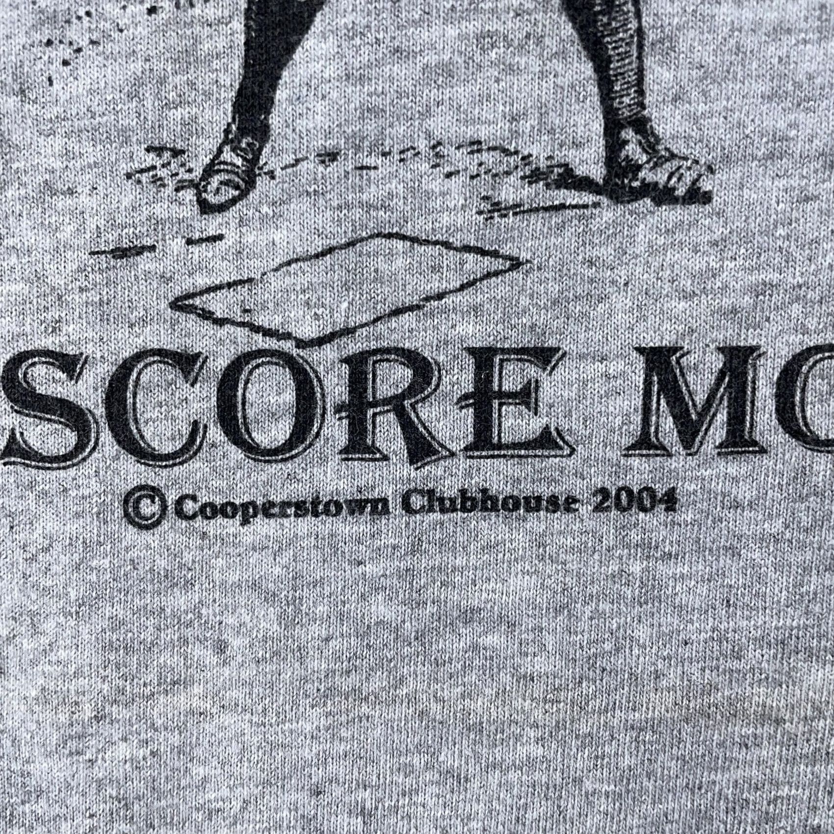 Gildan VINTAGE Cooperstown Swingers Club Shirt Mens Medium Gray Baseball Graphic 00s Size US M / EU 48-50 / 2 - 3 Thumbnail