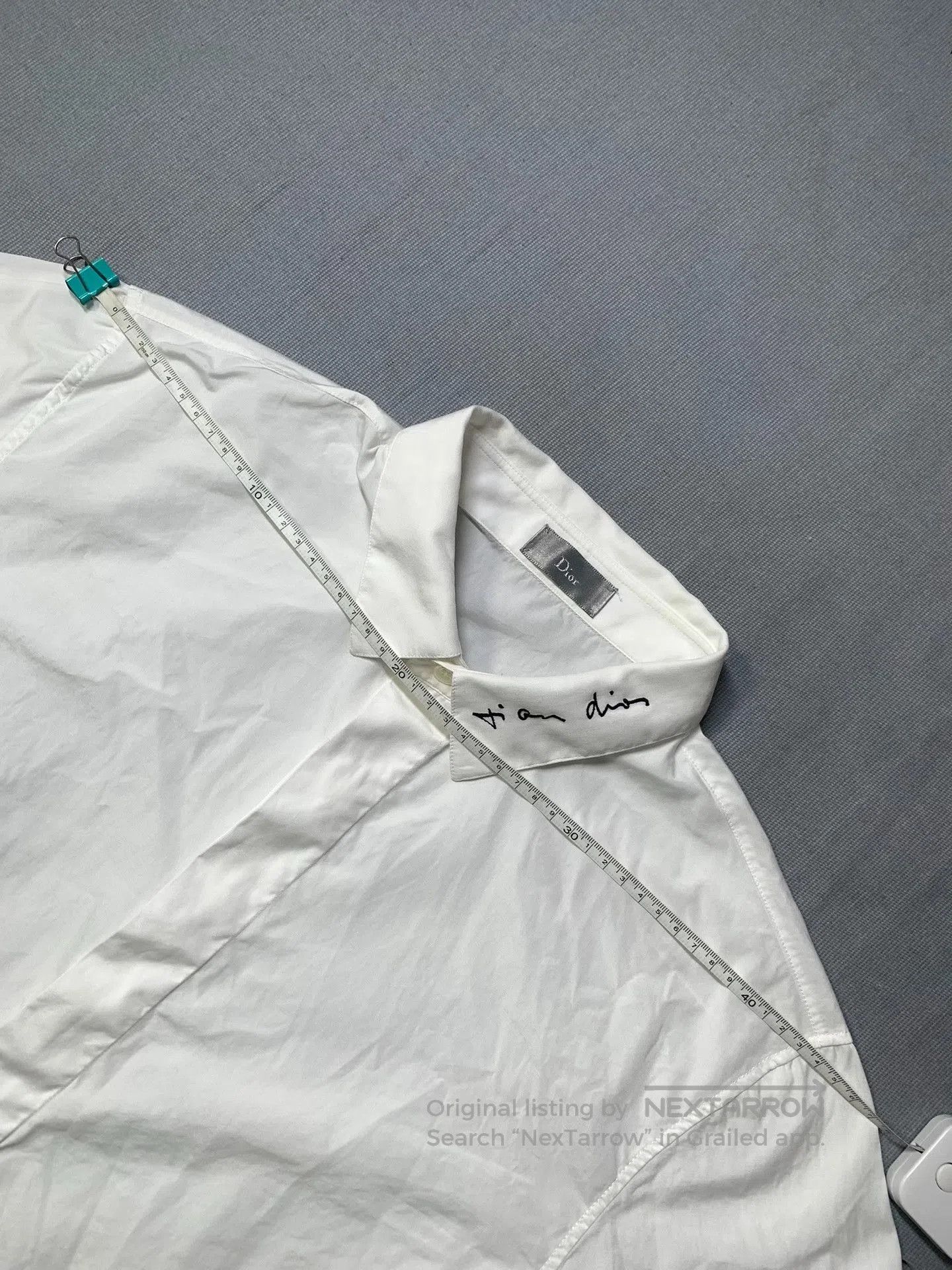 Dior Dior Slogan Embroidered White Shirt. Size US XXS / EU 40 - 6 Thumbnail
