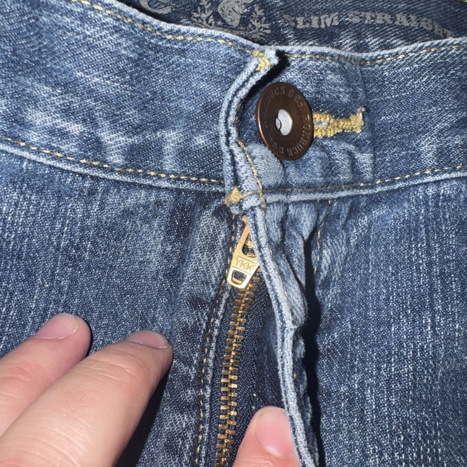 Sears × Vintage Roebuck And Co Slim Straight Denim Jeans 36x33 Size US 36 / EU 52 - 6 Thumbnail