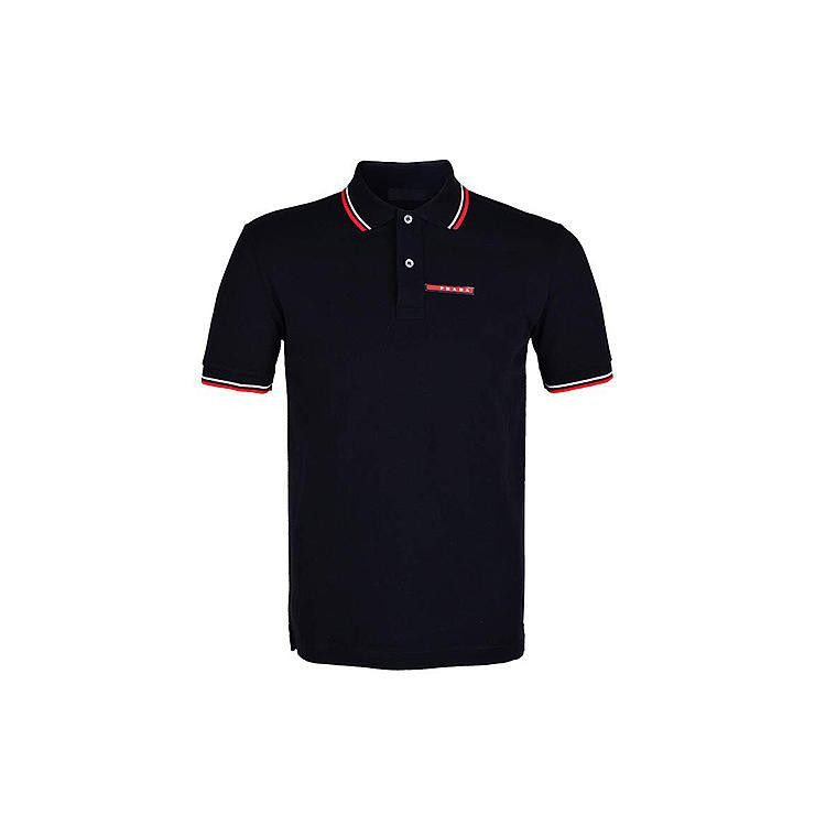 Prada Prada Men's Comfortable Black Polo Shirt-2506 Size US M / EU 48-50 / 2 - 7 Thumbnail