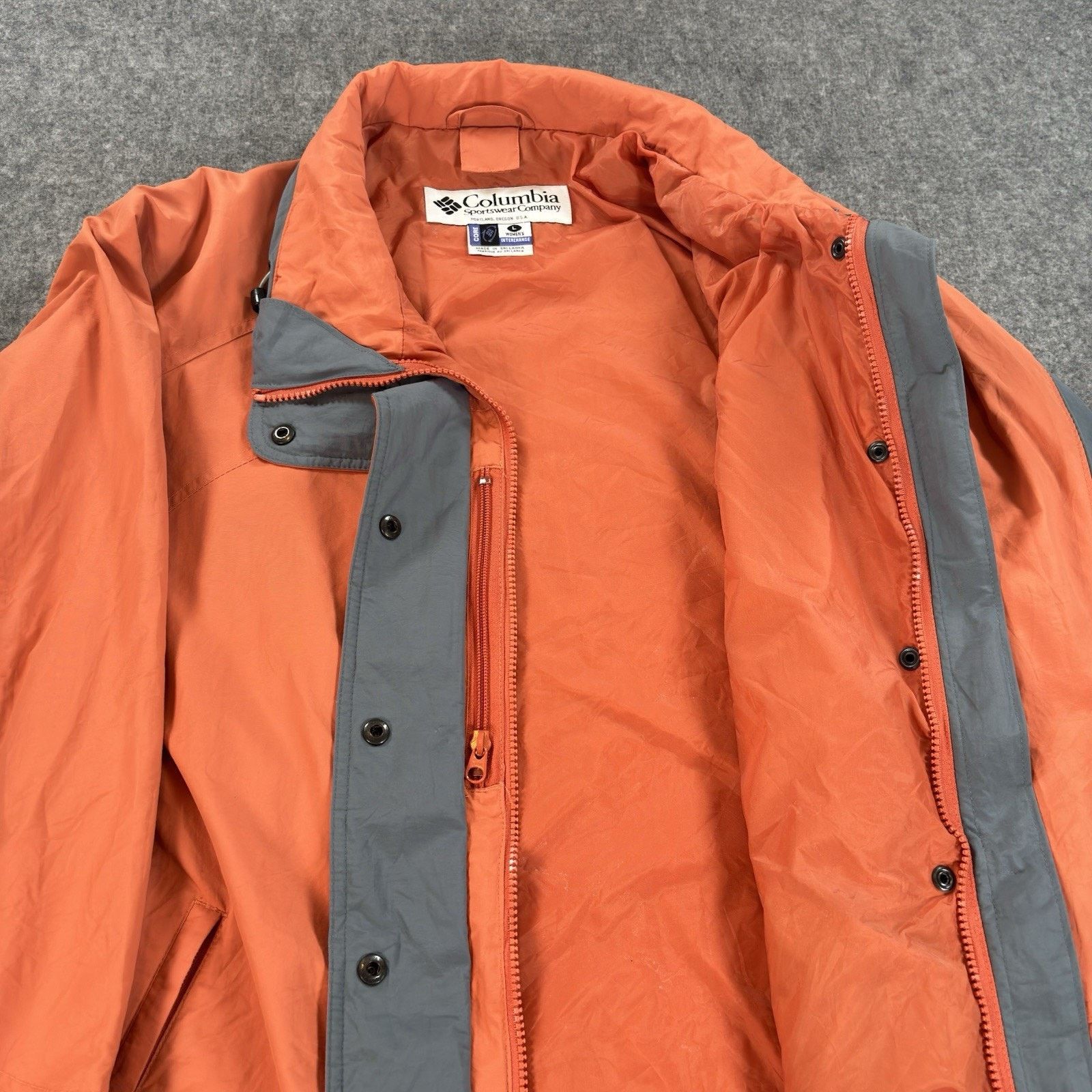 Columbia Columbia Women's Interchange Core Jacket Orange Large Nylon Size L / US 10 / IT 46 - 6 Thumbnail