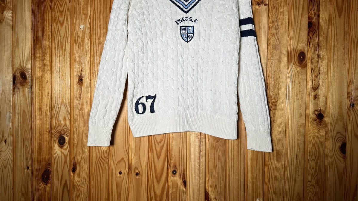 Polo Ralph Lauren × RLX Ralph Lauren × Ralph Lauren POLO RALPH LAUREN Kids BOYS CREAM KNIT CRICKET CARDIGAN🔥🔥 Size US XS / EU 42 / 0 - 6 Thumbnail