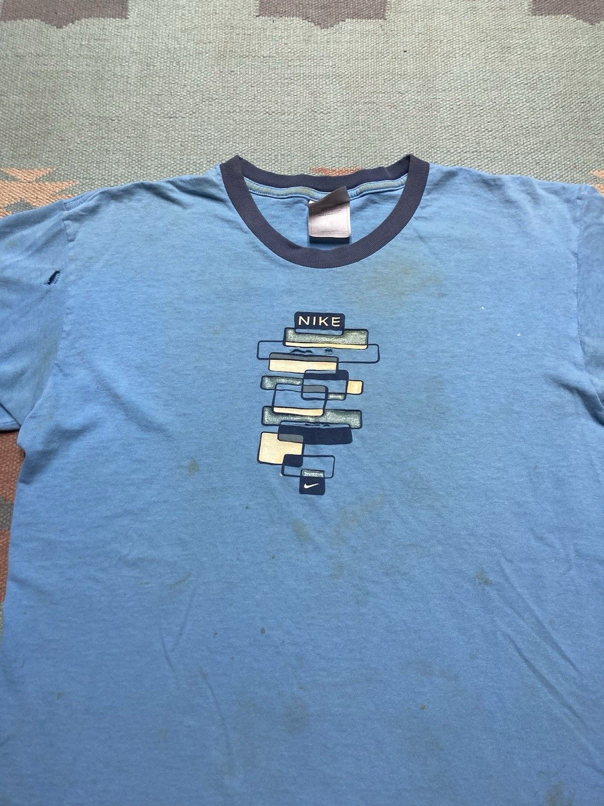 Vintage Vintage ringer t shirt Nike spell out swoosh check logo M Size US M / EU 48-50 / 2 - 4 Thumbnail