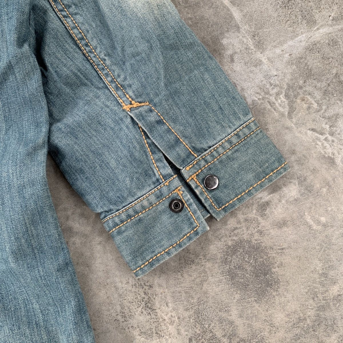 Tornado Mart Tornado Mart Mud Wash Roll Up Chambray Shirt Size US L / EU 52-54 / 3 - 13 Thumbnail