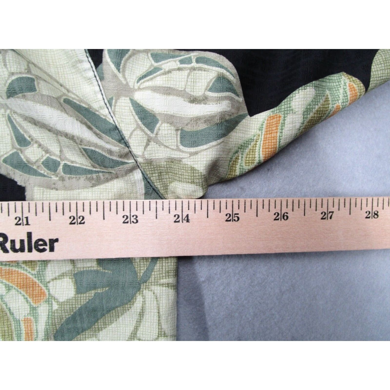Tommy Bahama Tommy Bahama Mens Large Green Floral Silk Hawaiian Short Sleeve Button Up Shirt Size US L / EU 52-54 / 3 - 7 Thumbnail