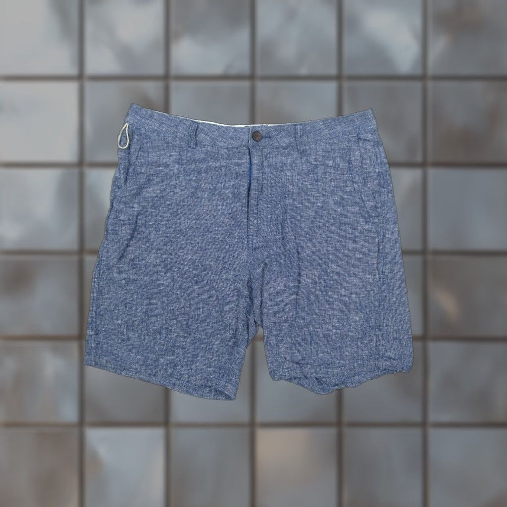 Quiksilver Quiksilver Waterman Shorts Mens 32 Blue Linen Blend Casual Beach 8" Golf Size US 32 / EU 48 - 1 Thumbnail