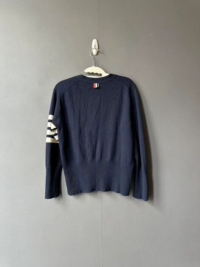 Thom Browne Thom Browne Blue cashmere cardigan Size US M / EU 48-50 / 2 - 2 Thumbnail