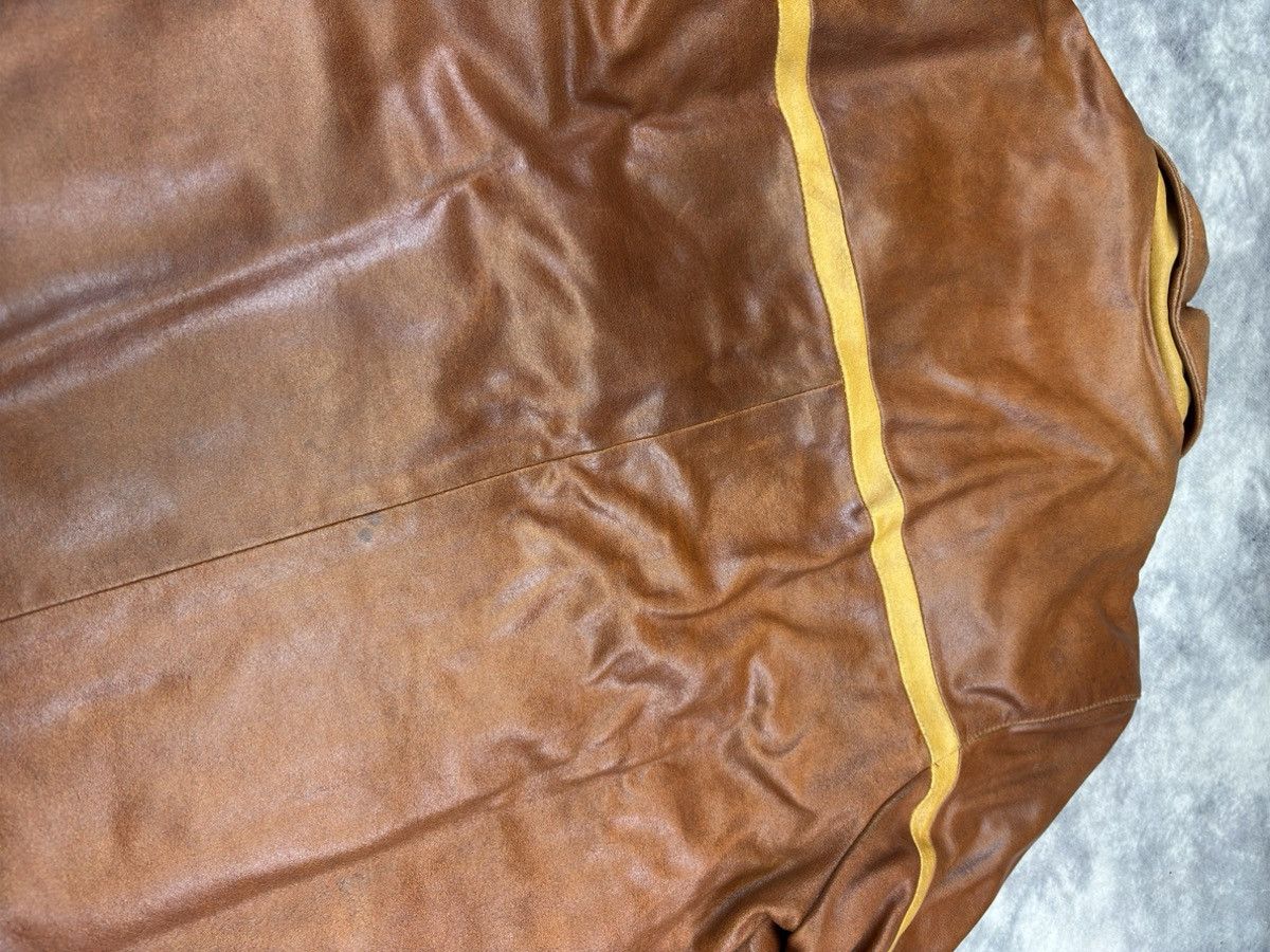 Other Vintage Brown Real Leather Jacket Old Money Detroit 90s Rare Size US L / EU 52-54 / 3 - 7 Thumbnail