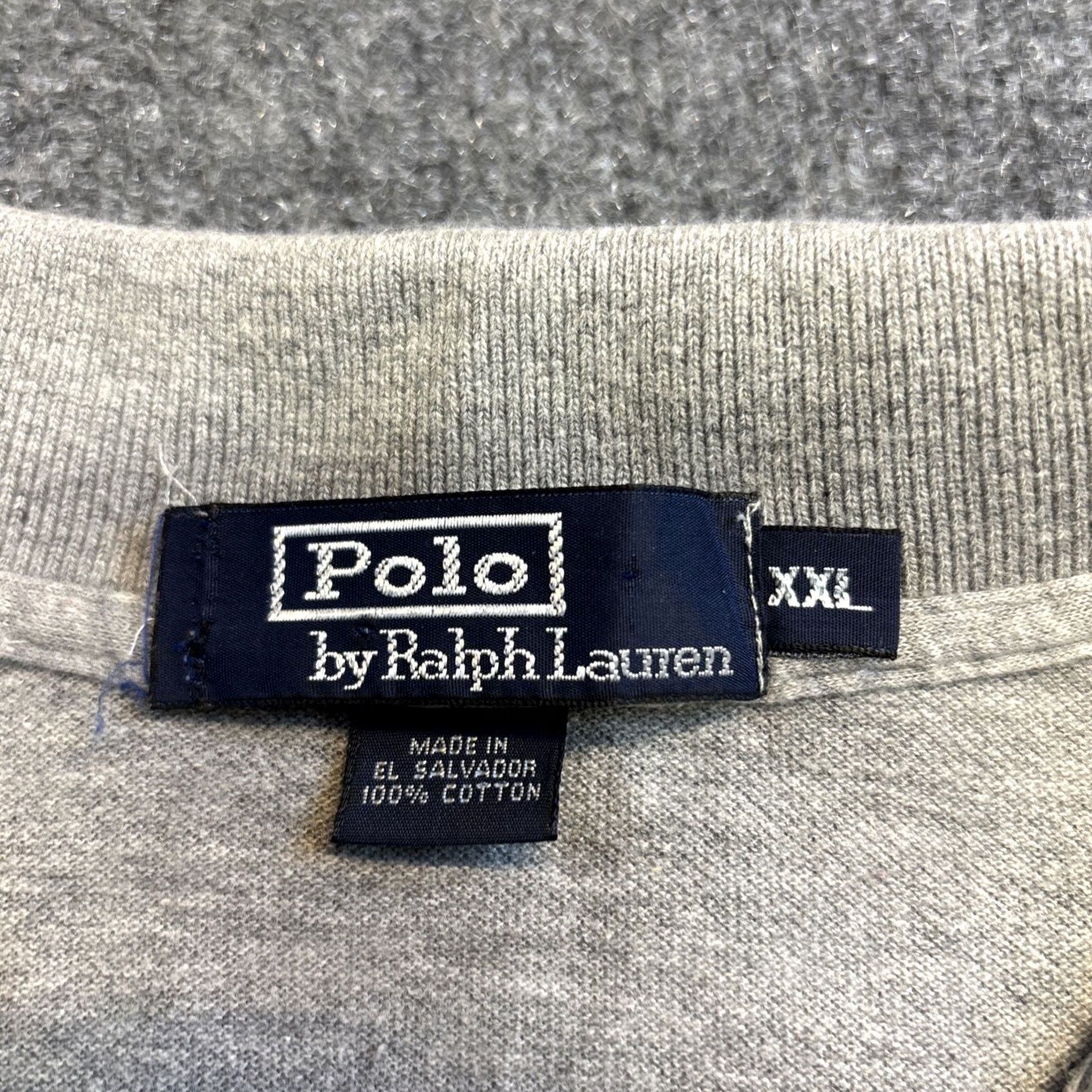 Ralph Lauren VINTAGE Polo Ralph Lauren Shirt Men 2XL XXL Gray Short Sleeve Cotton Size US XXL / EU 58 / 5 - 3 Thumbnail