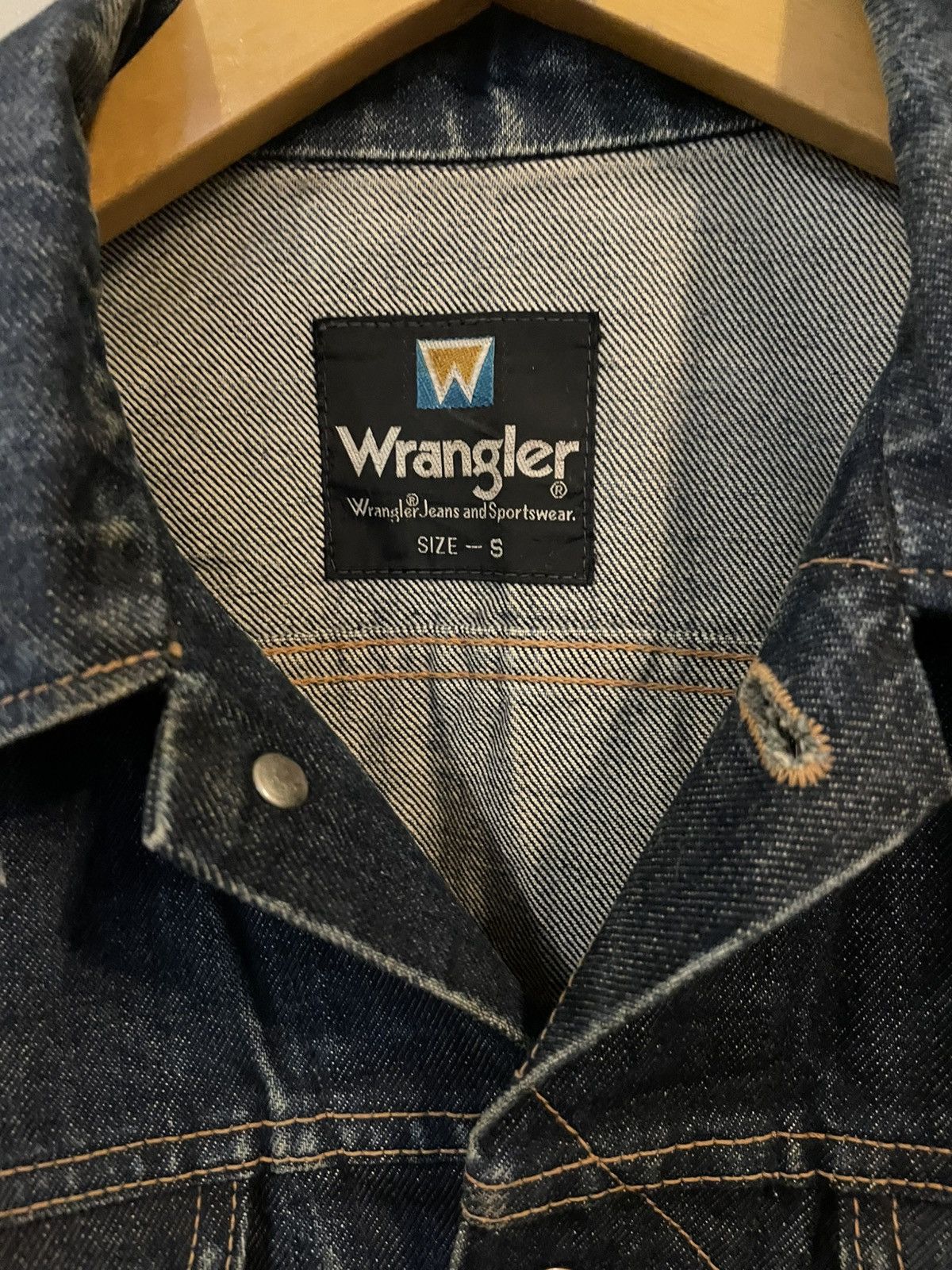 Vintage × Wrangler Vintage WRANGLER "independence day" denim jacket size S Size US S / EU 44-46 / 1 - 5 Thumbnail