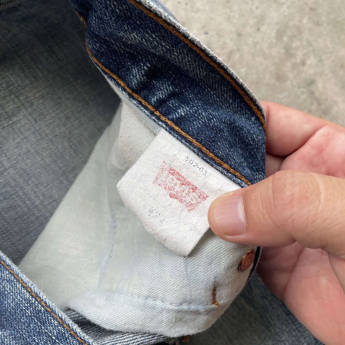 Jean × Levi's W33💥 Vintage Levi’s 502 Distressed Jeans Faded Denim Pants Size US 33 - 9 Thumbnail