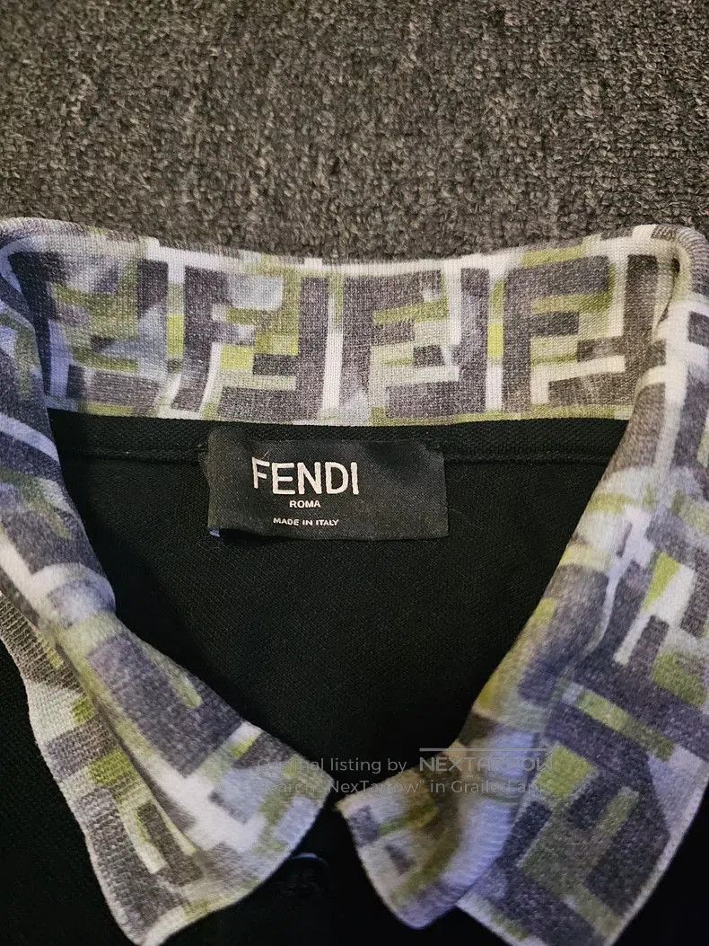 Fendi Fendi Short Sleeve Polo Shirt. Size US XL / EU 56 / 4 - 3 Thumbnail