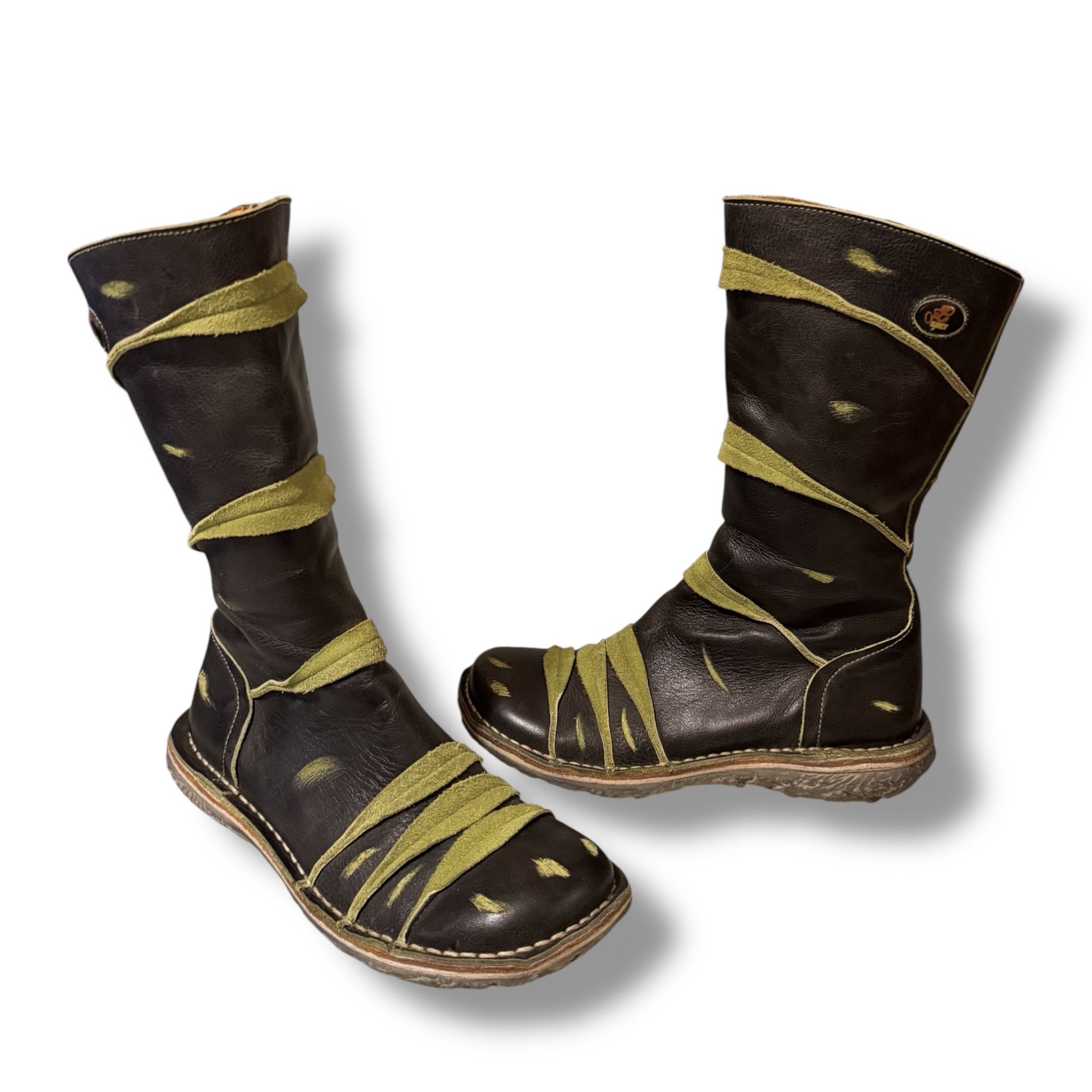 Other Ultra Rare EJECT Archive Vintage Leather Boots Size US 6.5 / IT 36.5 - 6 Thumbnail