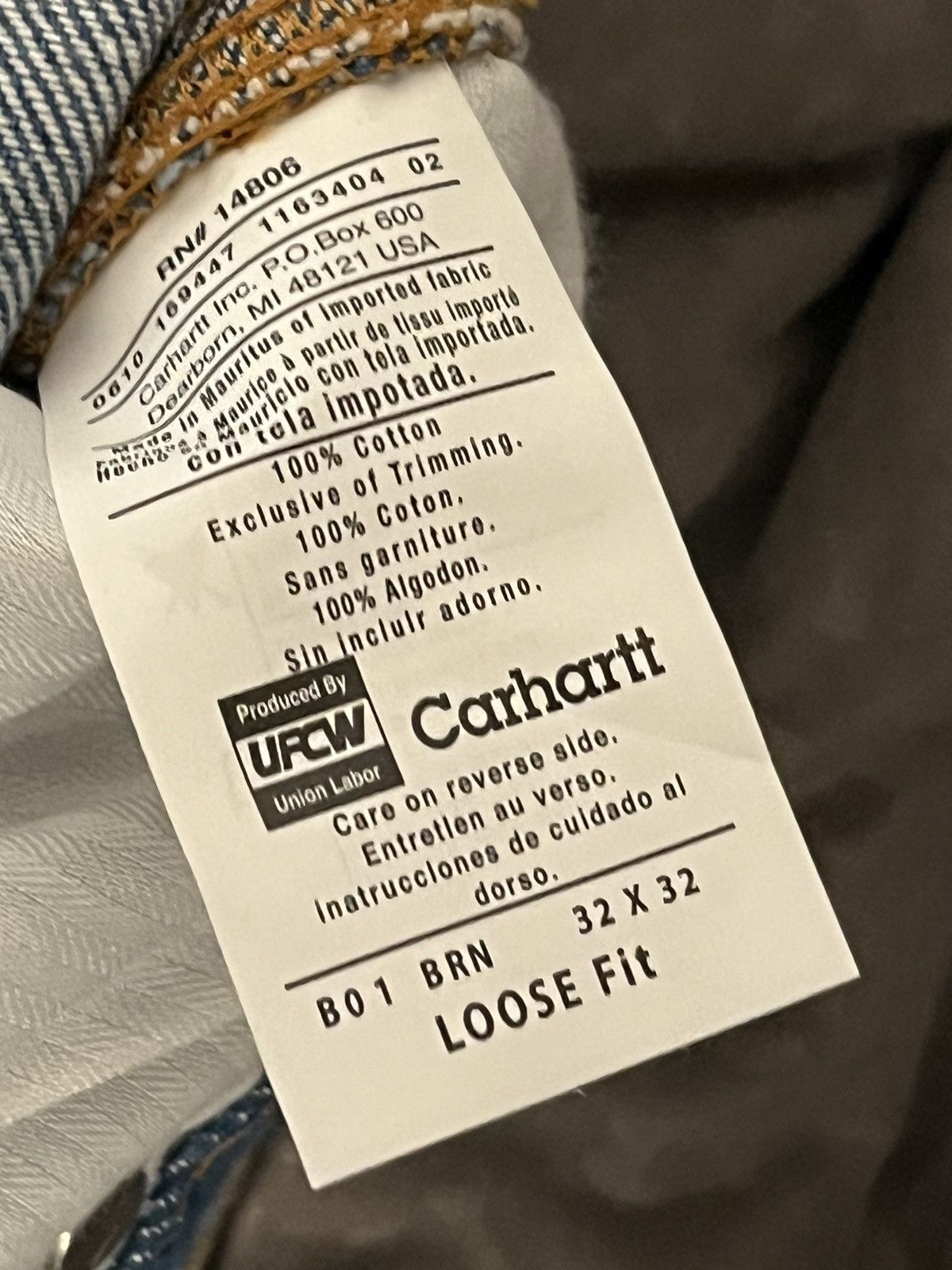 Carhartt × Carhartt Wip Carhartt Loose fit Double Knee Jeans Size US 32 / EU 48 - 8 Thumbnail