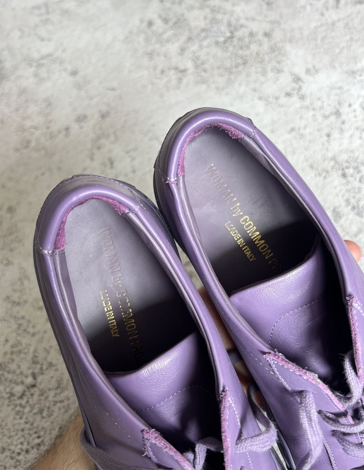 Common Projects Common Projects Low Top Sneakers Leather Violet Size US 11 / IT 41 - 10 Thumbnail