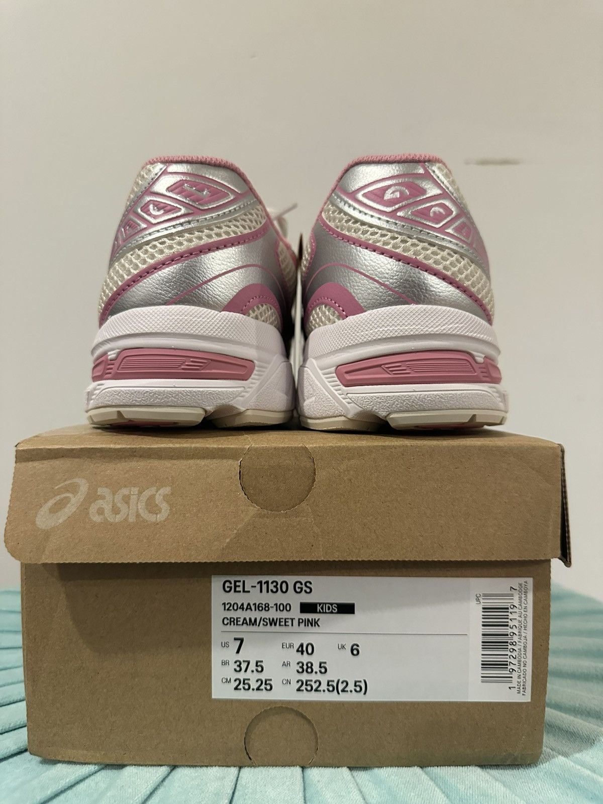 Asics asics gel 1130 Cream Sweet Pink Size US 7 / EU 40 - 6 Thumbnail