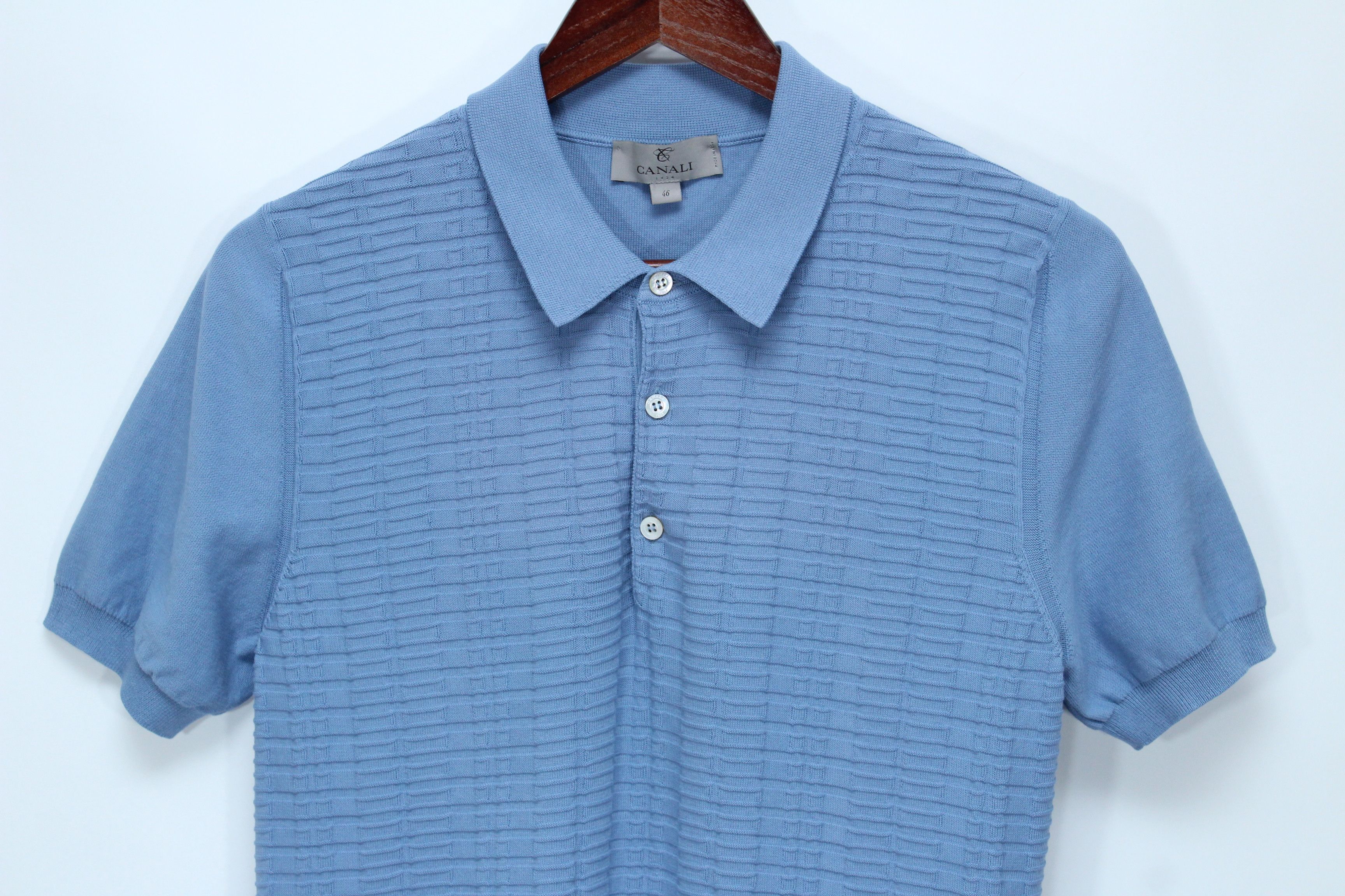 Canali Canali Polo Size 46 Made In Italy Authentic Size US S / EU 44-46 / 1 - 5 Thumbnail