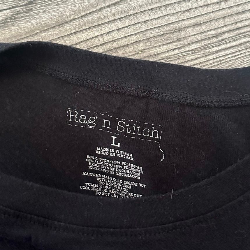 Other rag n stitch black purple peace sign graphic shirt Size L / US 10 / IT 46 - 3 Thumbnail