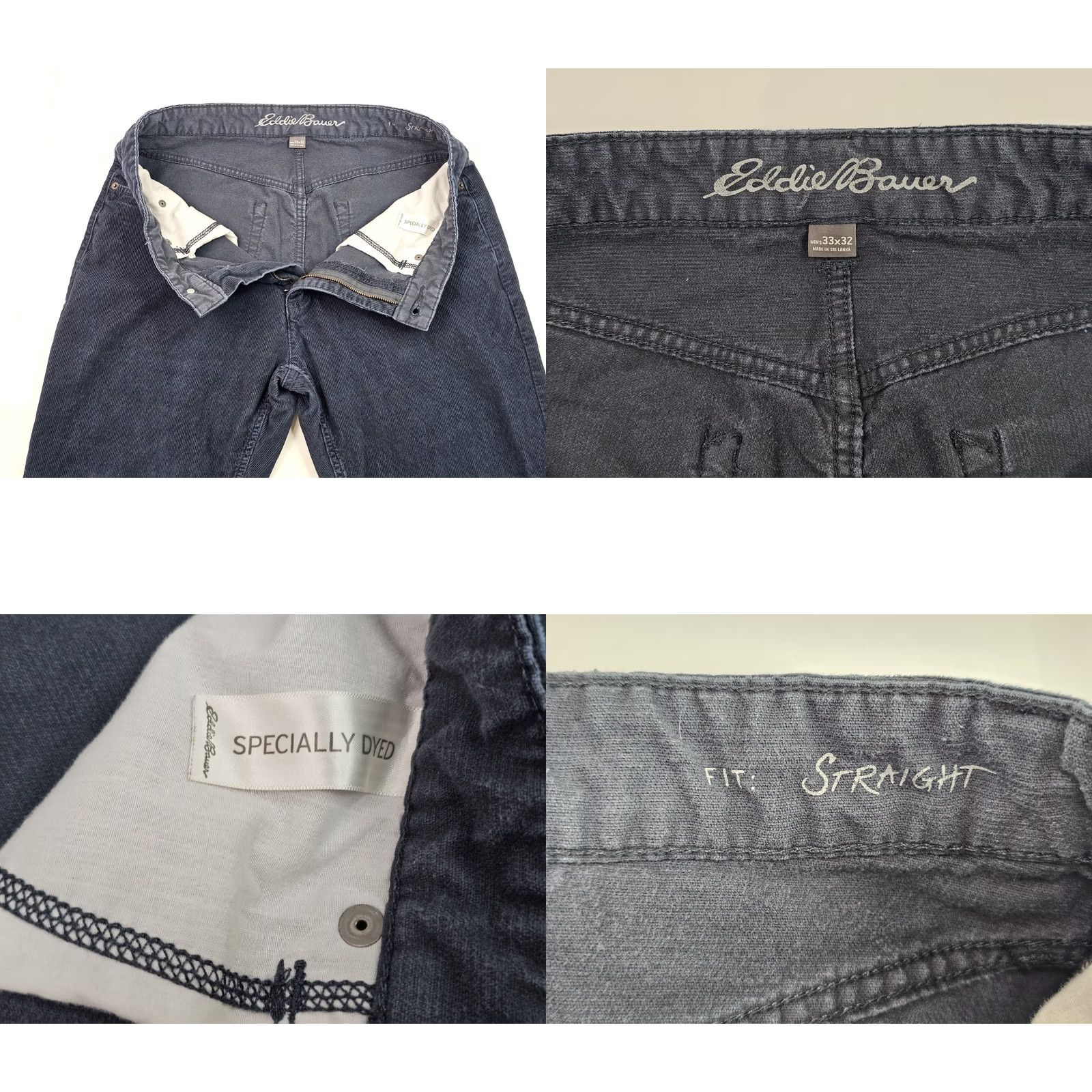 Eddie Bauer Eddie Bauer Straight Fit Corduroy Pants 100% Cotton Men 32x30 Teal 5-Pocket Design Slim Guide Reg Pants Mens Size US 32 / EU 48 - 8 Thumbnail