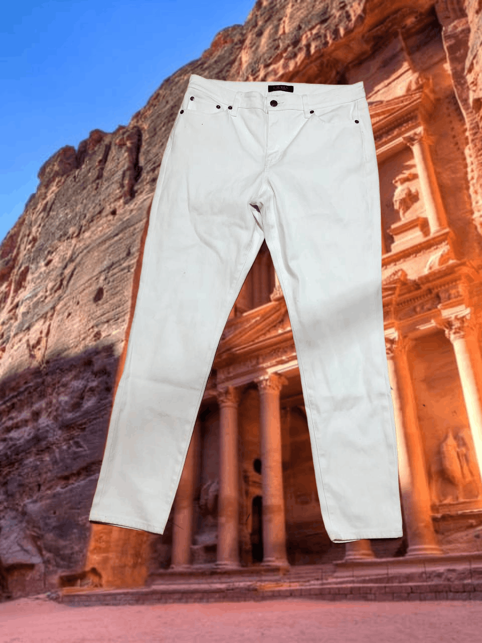 Lauren Ralph Lauren vintage jeans Lauren Ralph Lauren white Y2K streetwear Size 32" / US 10 / IT 46 - 1 Thumbnail