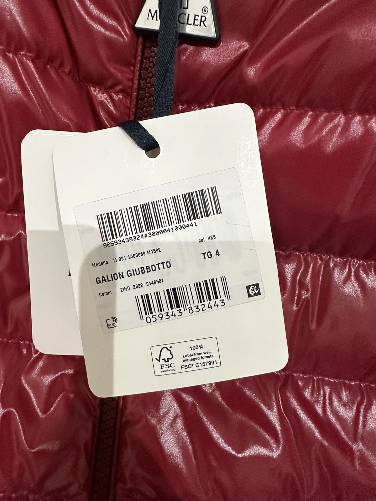 Moncler Moncler Galion Down Jacket Red Size US XL / EU 56 / 4 - 6 Thumbnail