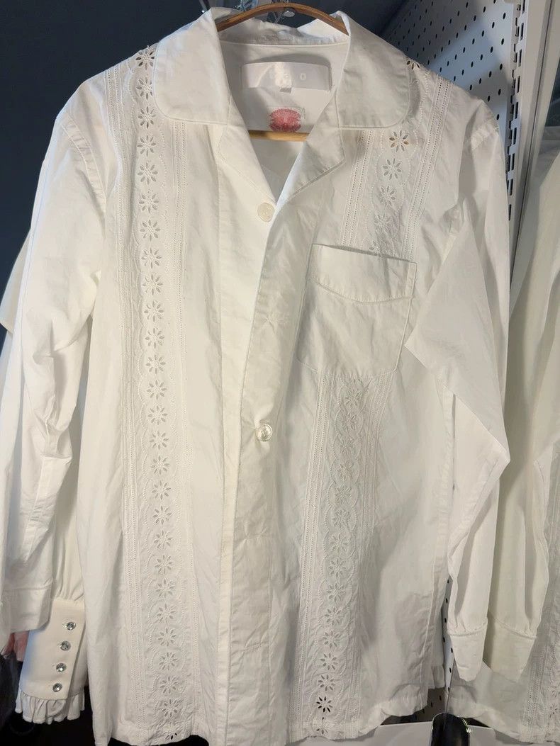 Comme des Garcons Comme Des Garcons Embroidered white shirt 2505-Nextarrow Size M / US 6-8 / IT 42-44 - 1 Thumbnail