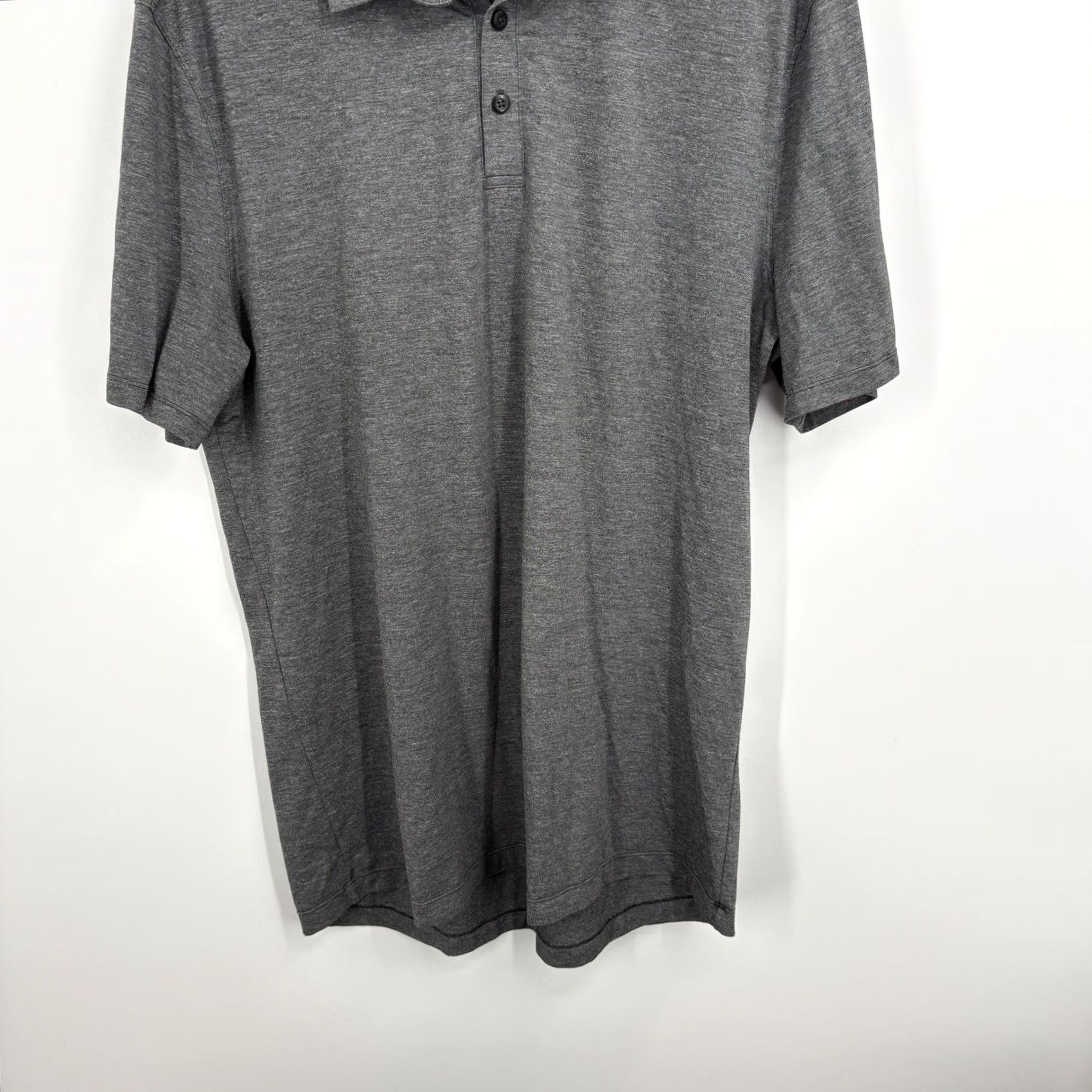 Lululemon Lululemon Polo Shirt Men XL Evolution Golf Short Sleeve Stretch Comfy Office Shirt Polo XLarge Athletic Regular Gray Jersey Logo 90s? Size US XL / EU 56 / 4 - 4 Thumbnail