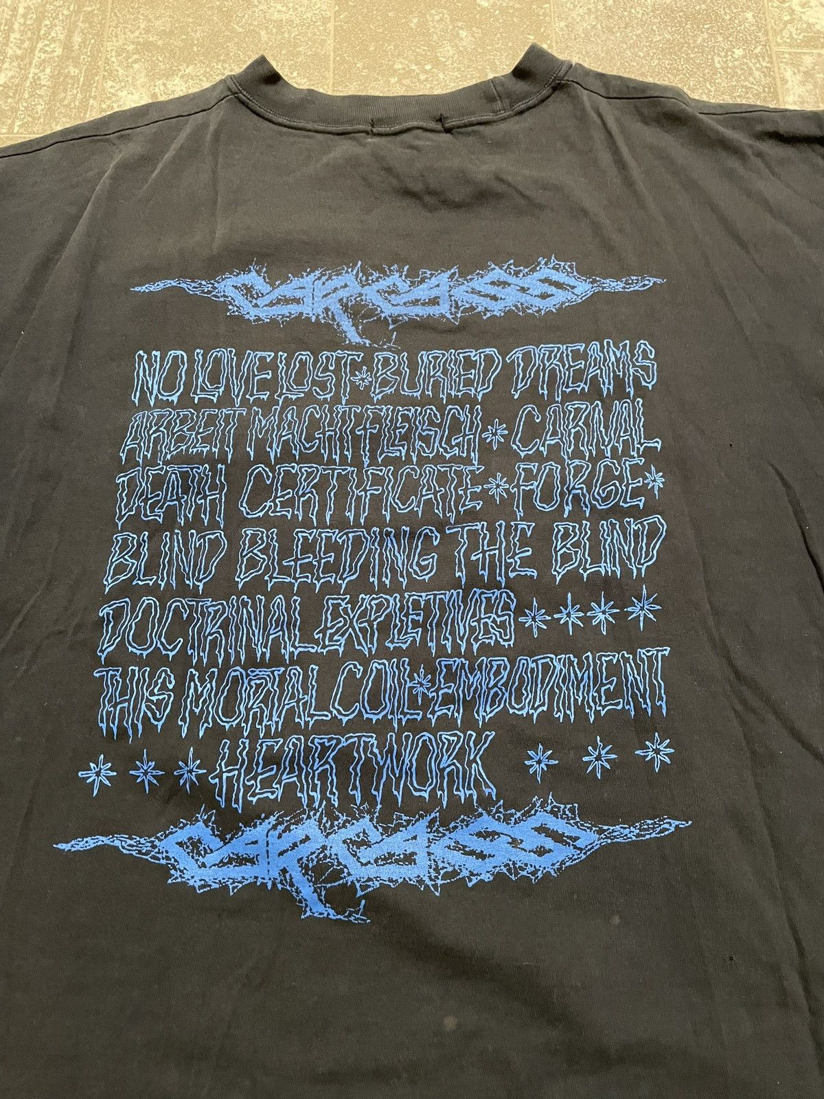 Band Tees × Vintage Carcass Heartwork Album Vintage Euro Tshirt Size US L / EU 52-54 / 3 - 4 Thumbnail
